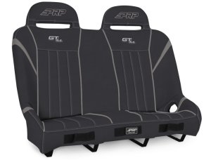 Polaris RZR XP4 1000 UTV Suspension Bench Seat - Rear - PRP Seats - GT/S.E. Rear Suspension Bench - Black / Gray - `14-`23